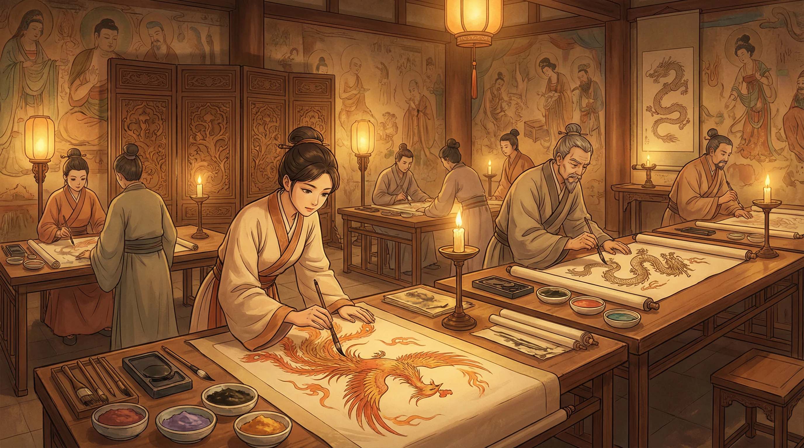 画师入驻 - 激烈的打扑克的视频 国风动漫画师